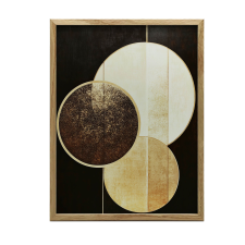  VÁSZON KÉP FALRA, HÁROM KÖR ABSTRAKT KERET NÉLKÜL 50x70 CM grafika, keretezett kép