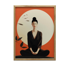 VÁSZON KÉP KERET NÉLKÜL RED PEACE 70x100 CM PREMIUM VÁSZON grafika, keretezett kép