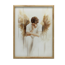 VÁSZONFESTÉS FALANGYALFELHŐKRE KERET NÉLKÜL 50x70 CM grafika, keretezett kép