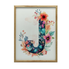 VÁSZONFESTÉS KERETBEN VIRÁGOK J PREMIUM VÁSZON 70x100 CM grafika, keretezett kép