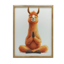 VÁSZONFESTÉS MEDITÁLÓ LÁMA KERET NÉLKÜL 30x40 CM PREMIUM VÁSZON grafika, keretezett kép