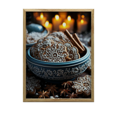 VÁSZONFESTÉS MÉZESKALÁCS CSODÁK KERET NÉLKÜL 30x40 CM PREMIUM VÁSZON grafika, keretezett kép