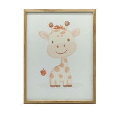  VÁSZONFESTÉS MOSOLYOGÓ ZSIRÁF GYERMEKEKNEK 50x70 CM KERET NÉLKÜL grafika, keretezett kép