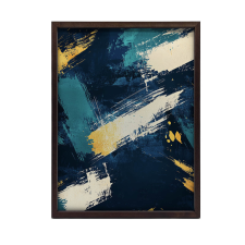 VÁSZONFESTÉS MŰVÉSZI RITMUS ALUMÍN KERETBEN 60x90 CM grafika, keretezett kép