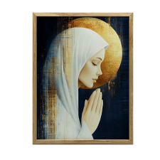 VÁSZONFESTMÉNY FAL BÉKES IMÁHOZ KERET NÉLKÜL 30x40 CM grafika, keretezett kép