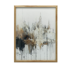 VÁSZONFESTMÉNY FALGÓTIKUS TÁJRA KERET NÉLKÜL 50x70 CM grafika, keretezett kép