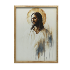 VÁSZONFESTMÉNY JÉZUSFALRA CSENDBEN NAGY NAPPALI 70x100 CM grafika, keretezett kép