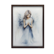  VÁSZONFESTMÉNY KÉK SZÁRNYAK FALDALMÁHOZ 50x70 CM grafika, keretezett kép