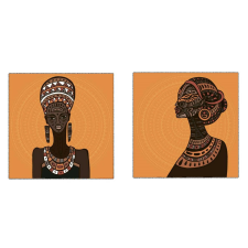  Vászonkép, 2 db-os készlet, MEDIA, africa2, 70 x 70 cm grafika, keretezett kép