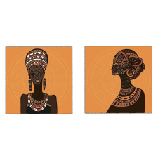  Vászonkép, 2 db-os szett, MEDIA, africa2, 60 x 60 cm grafika, keretezett kép