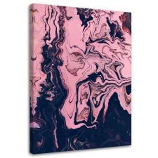  Vászonkép, Absztrakt rózsaszínben, mint festett - 60x90 cm tapéta, díszléc és más dekoráció