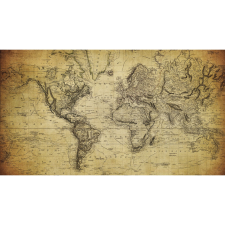 Vászonkép, MEDIA, Világtérkép, 105 x 70 cm grafika, keretezett kép