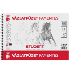  Vázlatfüzet B5 160g. famentes Student füzet