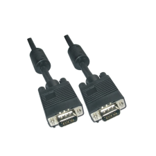 VCOM CG341D-1.8 D-Sub(15) M - D-Sub(15) M Monitorkábel 1.8m Fekete kábel és adapter
