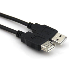 VCOM CU-202-B-3 Premium USB 2.0 hosszabbító kábel 3m - Fekete kábel és adapter