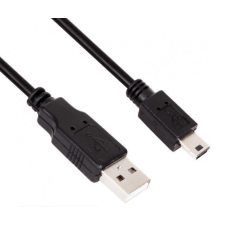 VCOM CU-215 USB 2.0 - Mini-USB adat- és töltőkábel 1.8m - Fekete kábel és adapter