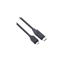 VCOM CU-407 USB Type-C 3.1 M - micro USB 2.0 M Adatkábel 1m Fekete kábel és adapter