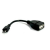 VCOM MicroUSB apa - USB OTG anya Adapter - Fekete