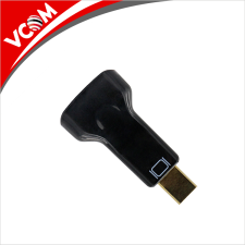 VCOM Mini Displayport Apa - VGA Anya Adapter Fekete kábel és adapter