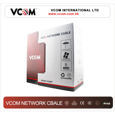 VCOM NC614-305 U/UTP CAT6 Falikábel 305m Szürke kábel és adapter