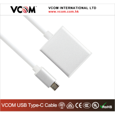 VCOM USB C apa - VGA anya Adapter Fehér kábel és adapter