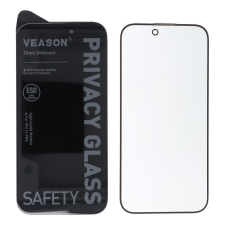 Veason 6D Pro Veason Privacy Glass edzett üveg fekete szegéllyel iPhone 16 Pro mobiltelefon kellék