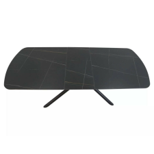  Vector Kihúzható Kerámia Étkezőasztal Matt Fekete bútor