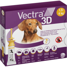  Vectra 3D 1,5-4 kg XS 3 db élősködő elleni készítmény kutyáknak