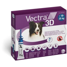  VECTRA 3D RACSEP.OLD. 10-25KG 3X3,6ML élősködő elleni készítmény kutyáknak