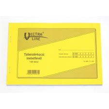 VECTRA-LINE Nyomtatvány tehergépjármű menetlevél VECTRA-LINE A/5 100 lapos nyomtatvány