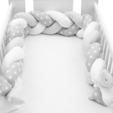  Védő fonott rácsvédő kiságyba New Baby Csillag szürke-fehér bababiztonság