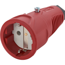  Védőérintkezős gumi lengőaljzat  piros  hosszú villanyszerelés