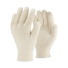  Védőkesztyű, duplabélelt, 100% pamut, fehér
