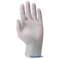 . Védőkesztyű, egyszer használatos, latex, M/8-as méret, púderezett