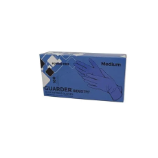 . Védőkesztyű, egyszer használatos, nitril, S méret, 100 db, púder nélküli, kék (MER035)