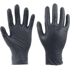 Védőkesztyű fekete nitril púdermentes XL (90 db-os) 6700266 védőkesztyű