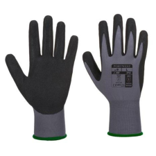 . Védőkesztyű, nitril, XL méret Dermiflex Aqua, szürke-fekete (MED149) védőkesztyű