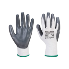 Védőkesztyű PU tenyérmártással nylon méret: M szín: szürke-fehér A310 Portwest védőkesztyű