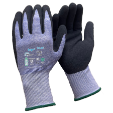 Védőkesztyű TOP RCL001 PE+spandex, habosított érdesített latex mártás védőkesztyű