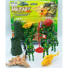 Vega Toys Műanyag katonai játék szett, 8 darabos játékfigura