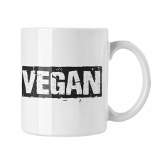  Vegan logó - Fehér Bögre bögrék, csészék