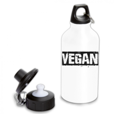 Vegan logó - Fémkulacs kulacs, kulacstartó
