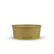 Vegware Lebomló salátás doboz, 750ml, kerek, kraft | 50 db/csomag papírárú, csomagoló és tárolóeszköz
