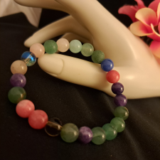  Vegyes drágakő karkötő /6/ karkötő