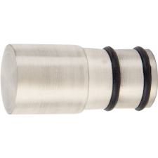 Végzáró függönyrúdhoz 2 db 19 mm henger forma inox karnis, függönyrúd