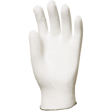  VÉKONY FEHÉR POLIÉSZTER VÉDŐKESZTYŰ MÁRTÁS NÉLKÜL