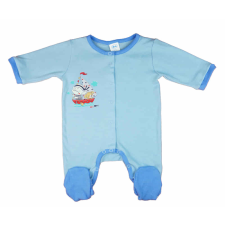  Vékony, pamut, elöl patentos kisfiú rugdalózó vitorlás mintával rugdalózó