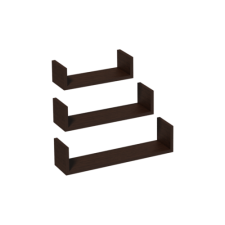 Velano Fali polc U alakú wenge (3 db-os) bútor