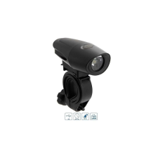 VeloGo 100 USB-ről tölthető első lámpa, 1W, 100 lumen, fekete kerékpár lámpa