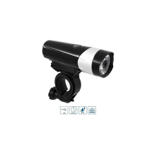 VeloGo 500 USB-ről tölthető első lámpa, 6W, 500 lumen, fekete kerékpár lámpa